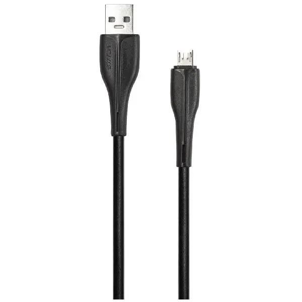 USB naqil Usams US-SJ373 U38 Micro Cable Black (SJ373USB01)-image-1