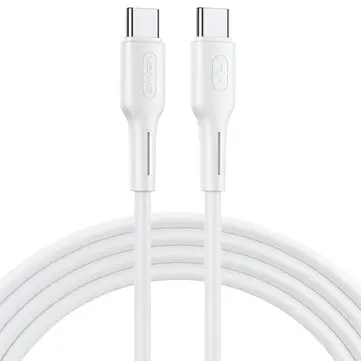 Usams US-SJ459 U43 Type-C to Type-C Cable 1.2m White (SJ459USB02)-image-1