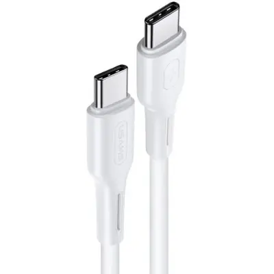 Usams US-SJ459 U43 Type-C to Type-C Cable 1.2m White (SJ459USB02)-image-2