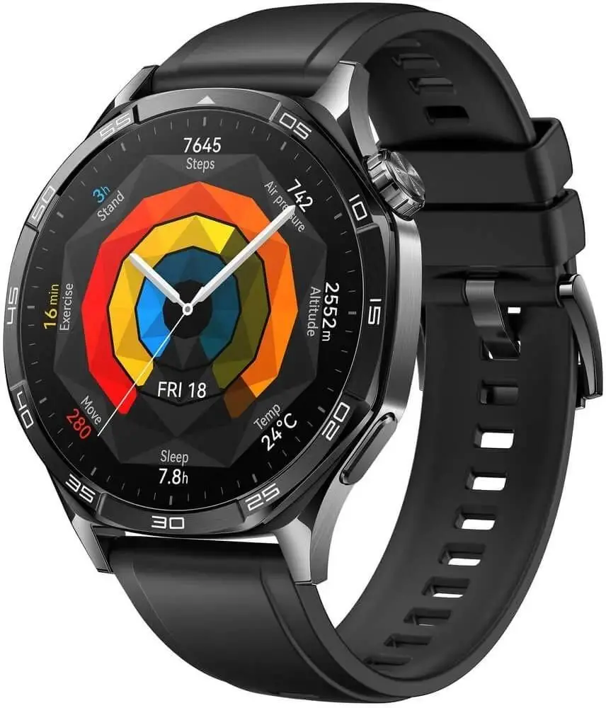 Smart saat Huawei Watch GT 5 46mm Vili-B19F (55020DGL) Black Fluoroelastomer Strap-image-2