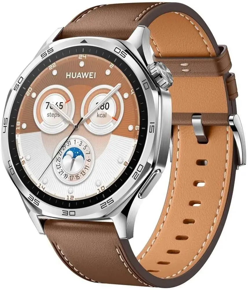 Smart saat Huawei Watch GT 5 46mm Vili-B19L (55020DGK) Brown Composite Leather Strap-image-2