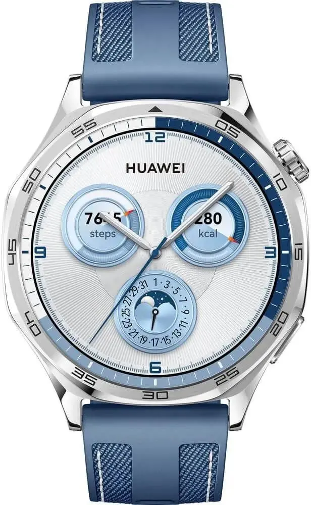 Smart saat Huawei Watch GT 5 46mm Vili-B19W (55020DGJ) Blue Woven Strap-image-1