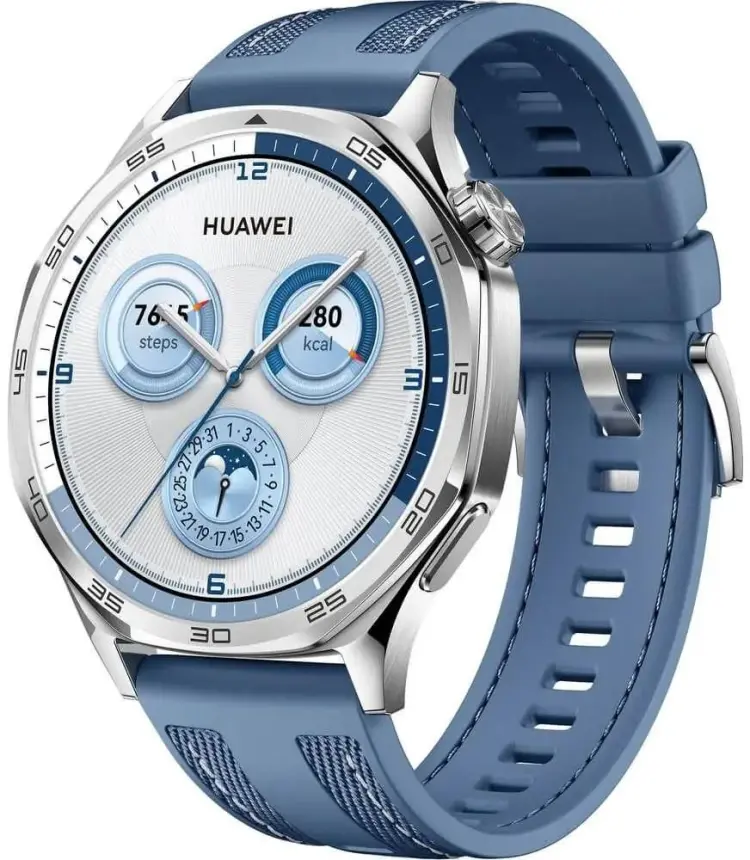 Smart saat Huawei Watch GT 5 46mm Vili-B19W (55020DGJ) Blue Woven Strap-image-2