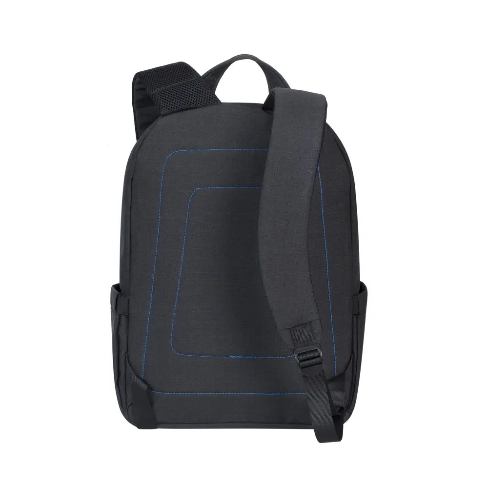 Notbuk üçün çanta RIVACASE 7560 black Laptop Canvas Backpack-image-3