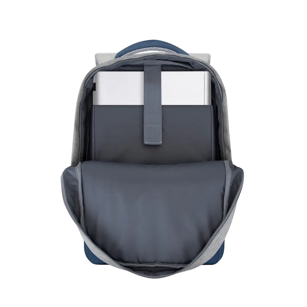 RIVACASE 7562 grey/dark blue anti-theft Laptop backpack 15.6-image-3