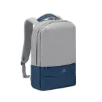 RIVACASE 7562 grey/dark blue anti-theft Laptop backpack 15.6-thumb-1