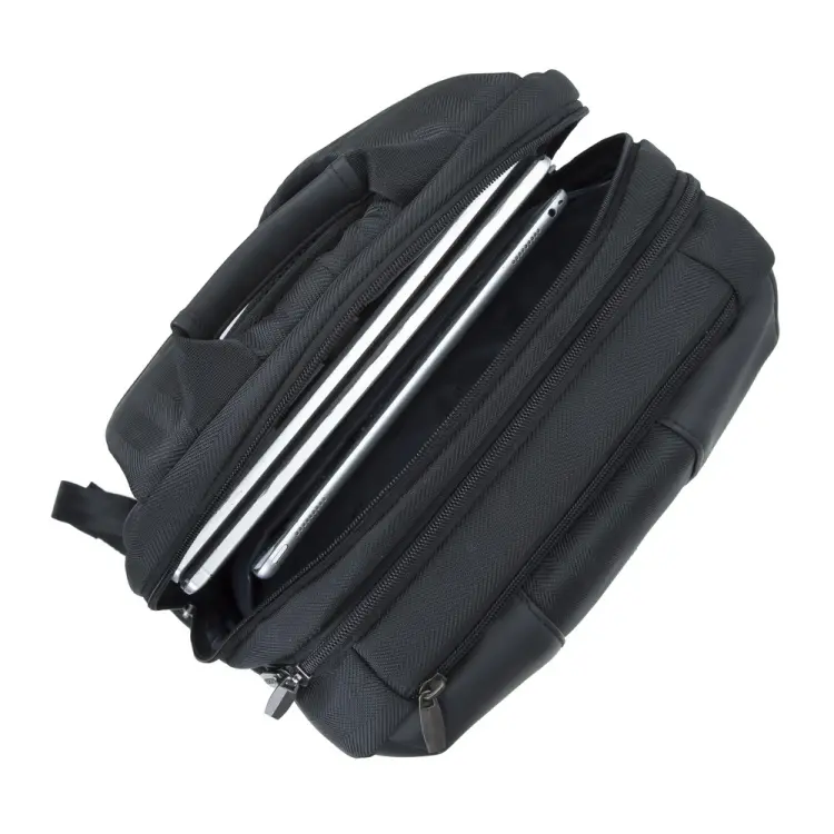 Notbuk üçün çanta RIVACASE 8165 black Laptop business backpack 15.6"-image-2