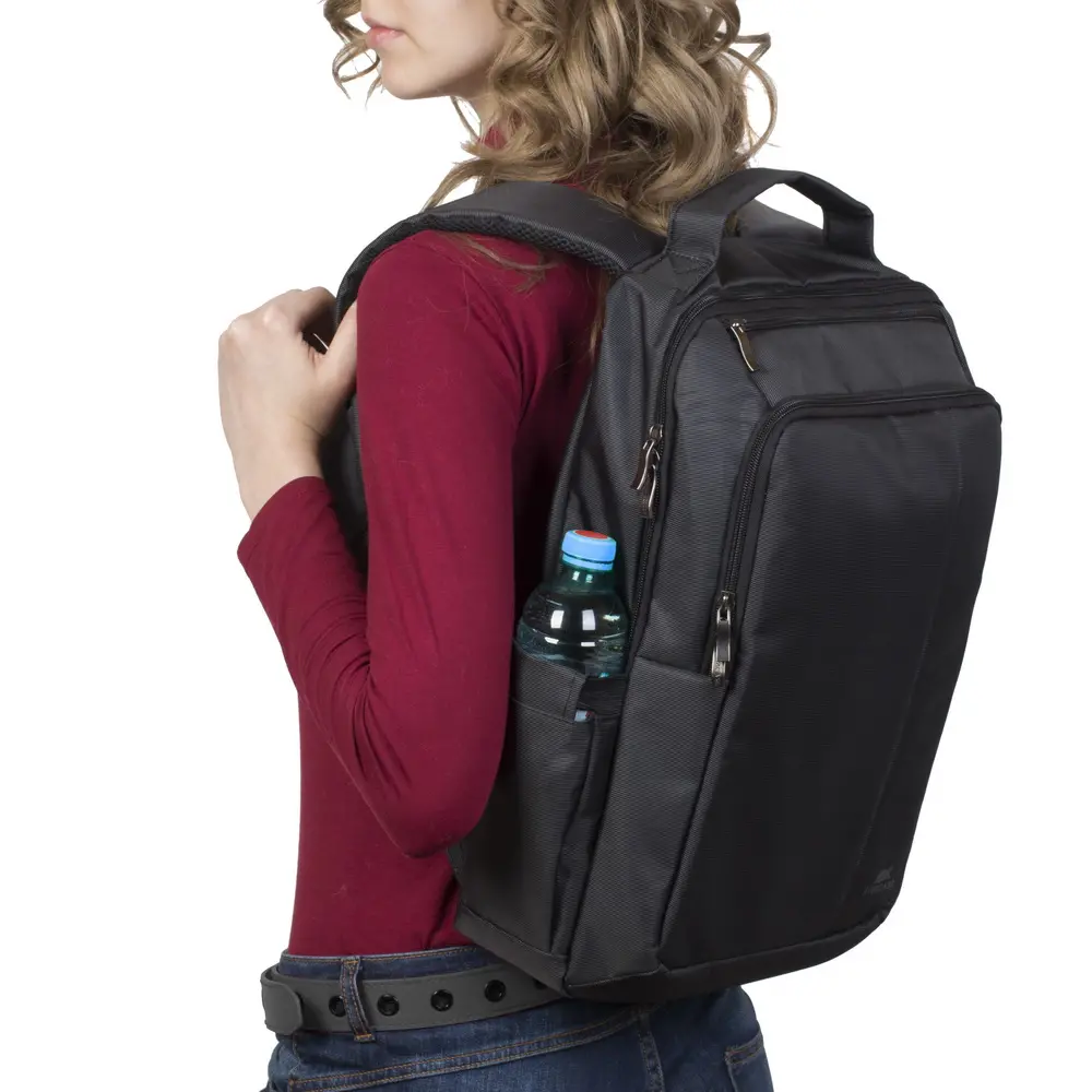 Notbuk üçün çanta RIVACASE 8262 black Laptop backpack 15,6"-image-4